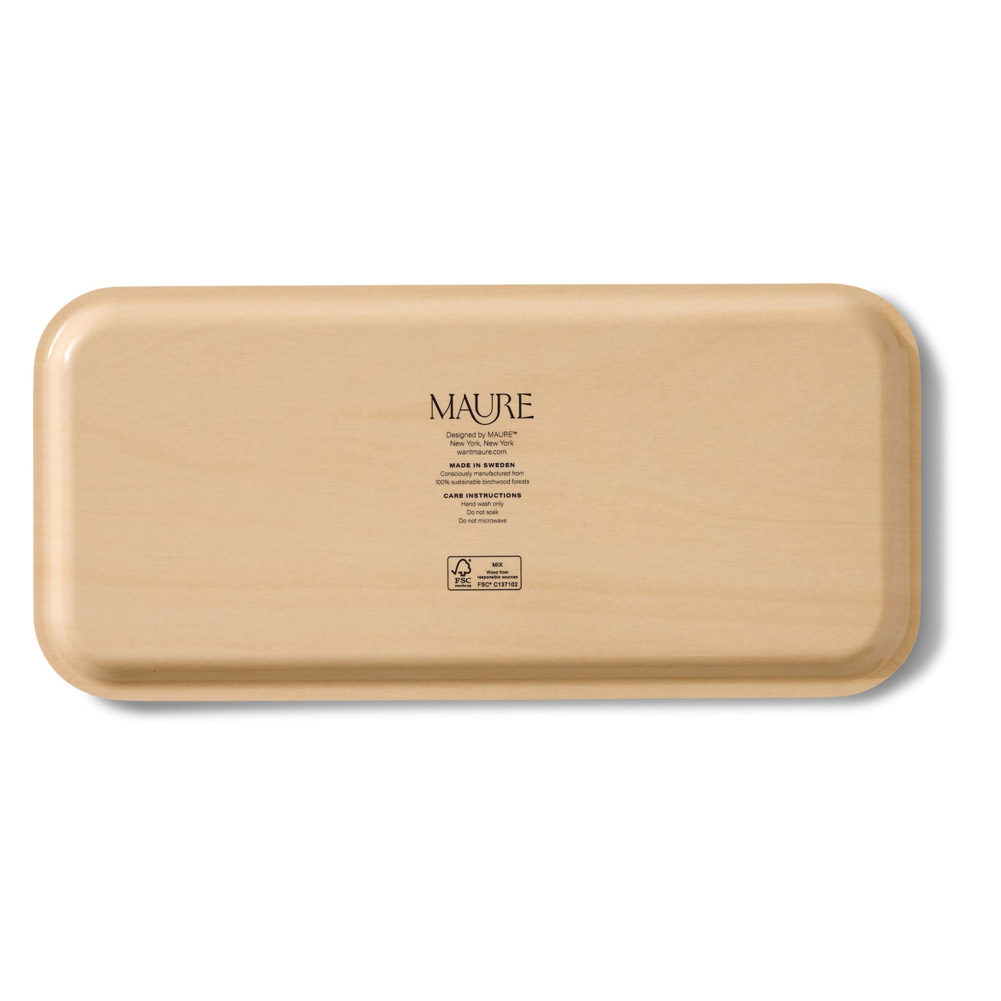 Crimson Garden Narrow Birchwood Small Decorative Tray Kitchen & Dining La Vie Bien Crimson Garden Narrow Birchwood Small Decorative Tray