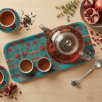 Crimson Garden Narrow Birchwood Small Decorative Tray Kitchen & Dining La Vie Bien Crimson Garden Narrow Birchwood Small Decorative Tray