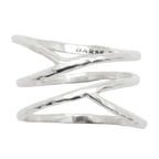 Criss Cross Sterling Silver Ring by Barse Jewelry