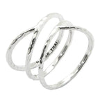 Criss Cross Sterling Silver Ring by Barse Jewelry