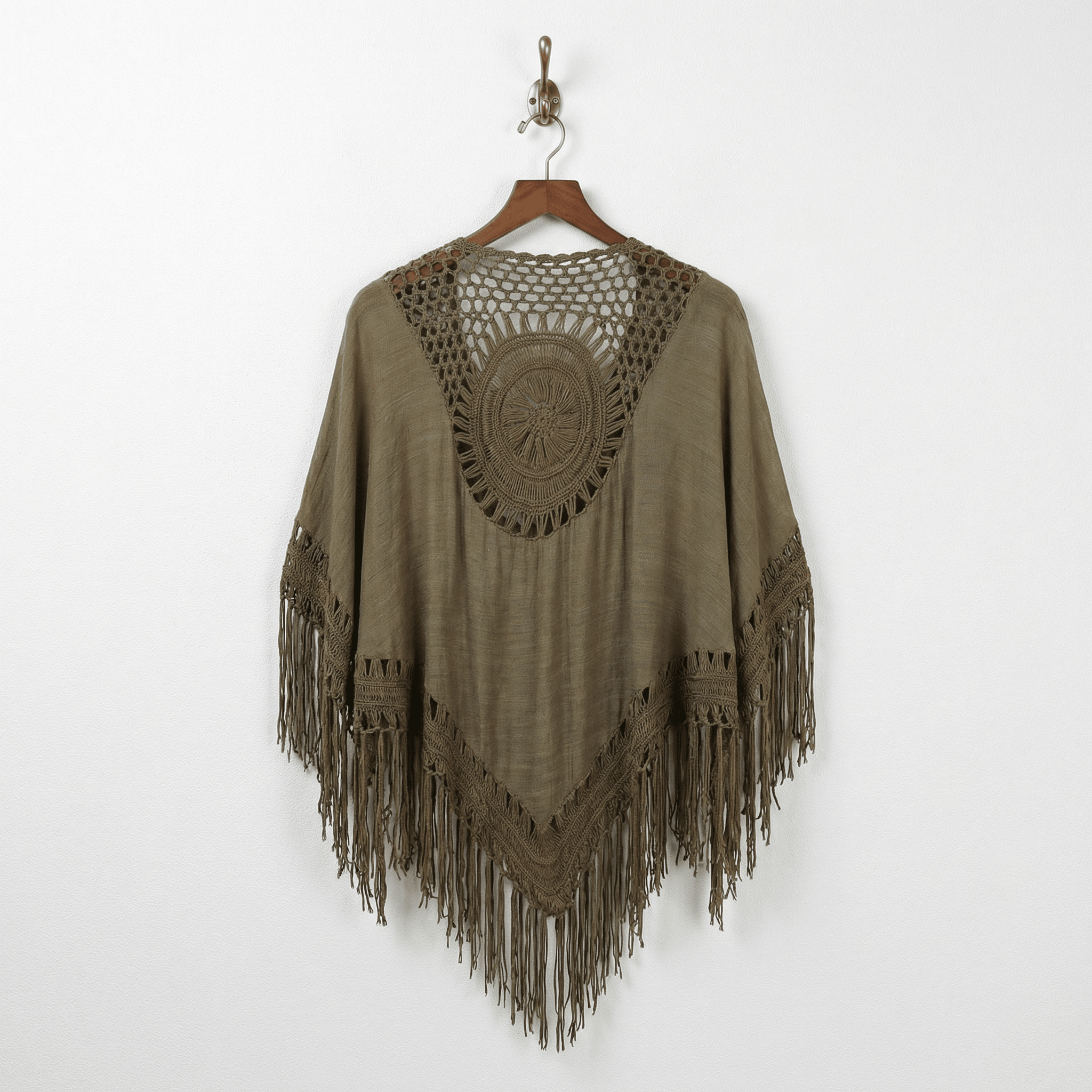 Crochet Back Tasseled Kimono | Bohemian Theme Cardigan Beachwear Cover - up Kimono La Vie Bien Crochet Back Tasseled Kimono | Bohemian Theme Cardigan Beachwear Cover - up
