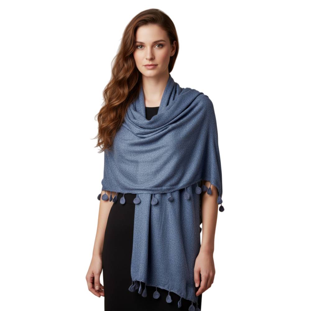 Crochet Coins Lace Tassels Oblong Scarf Shawl La Vie Bien Crochet Coins Lace Tassels Oblong Scarf Shawl