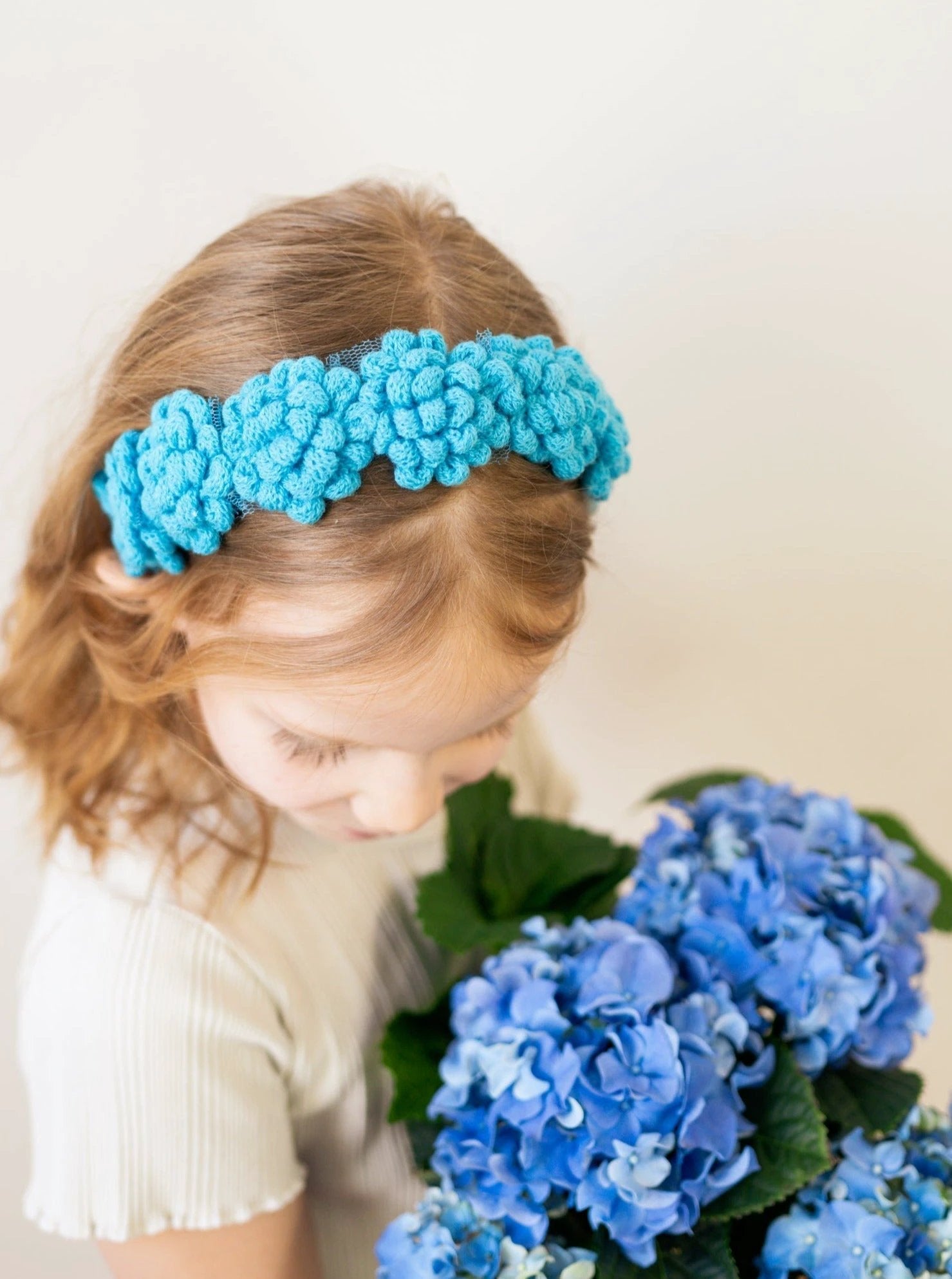 Crochet Puff Child Headband by Ash & Rose