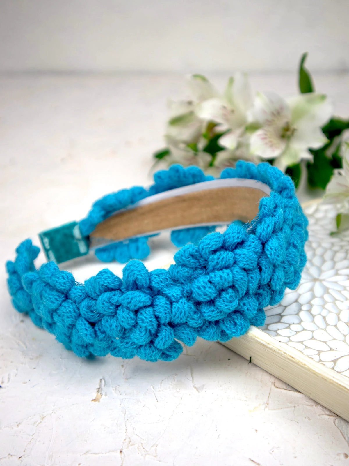 Crochet Puff Child Headband by Ash & Rose