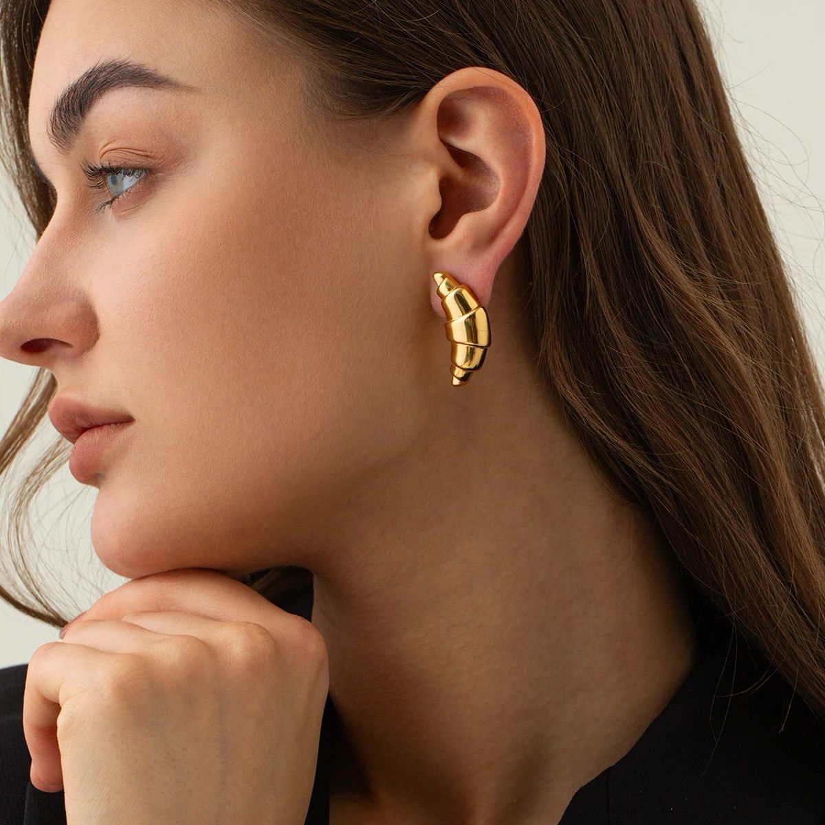 Croissant Earrings Earrings La Vie Bien Croissant Earrings