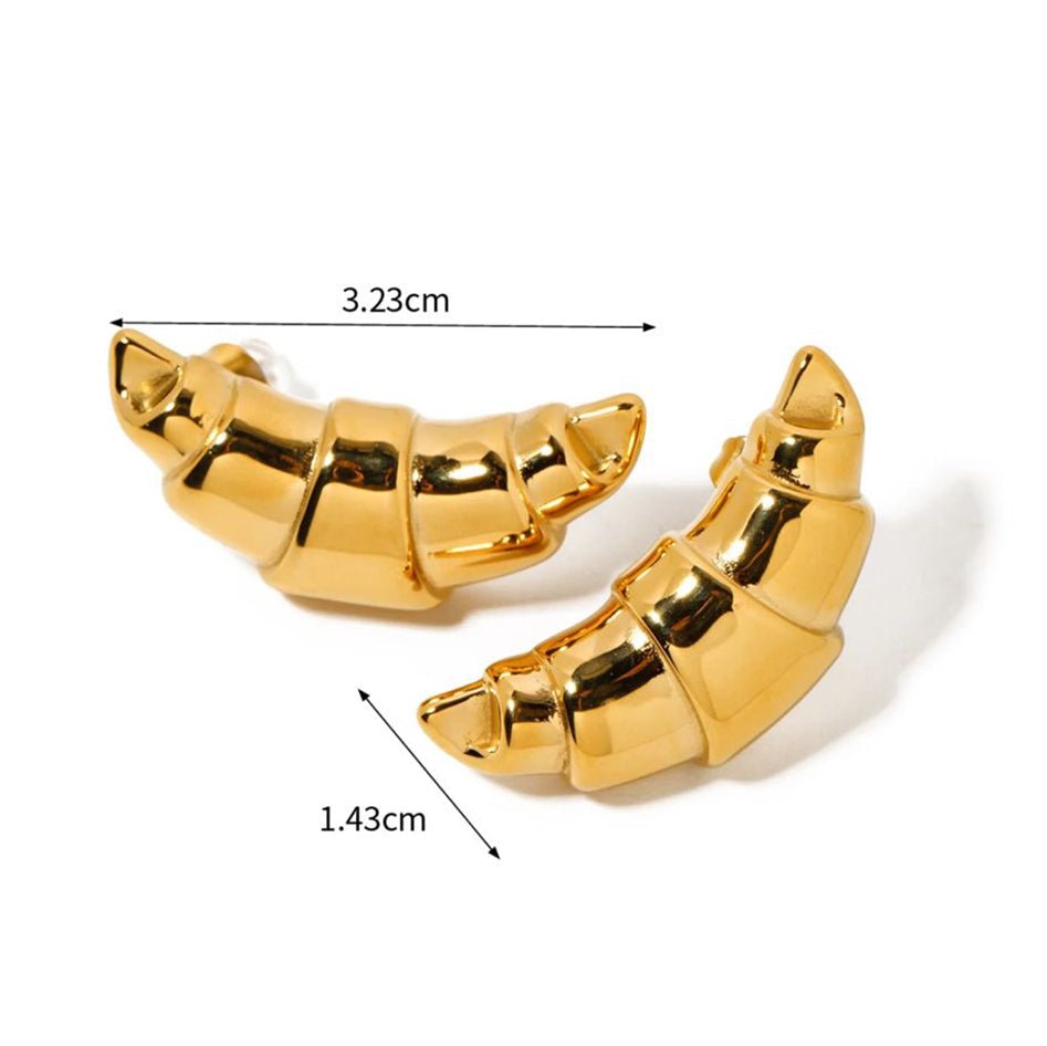 Croissant Earrings Earrings La Vie Bien Croissant Earrings