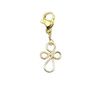 Cross gold charm by Alegria Accessories Inc