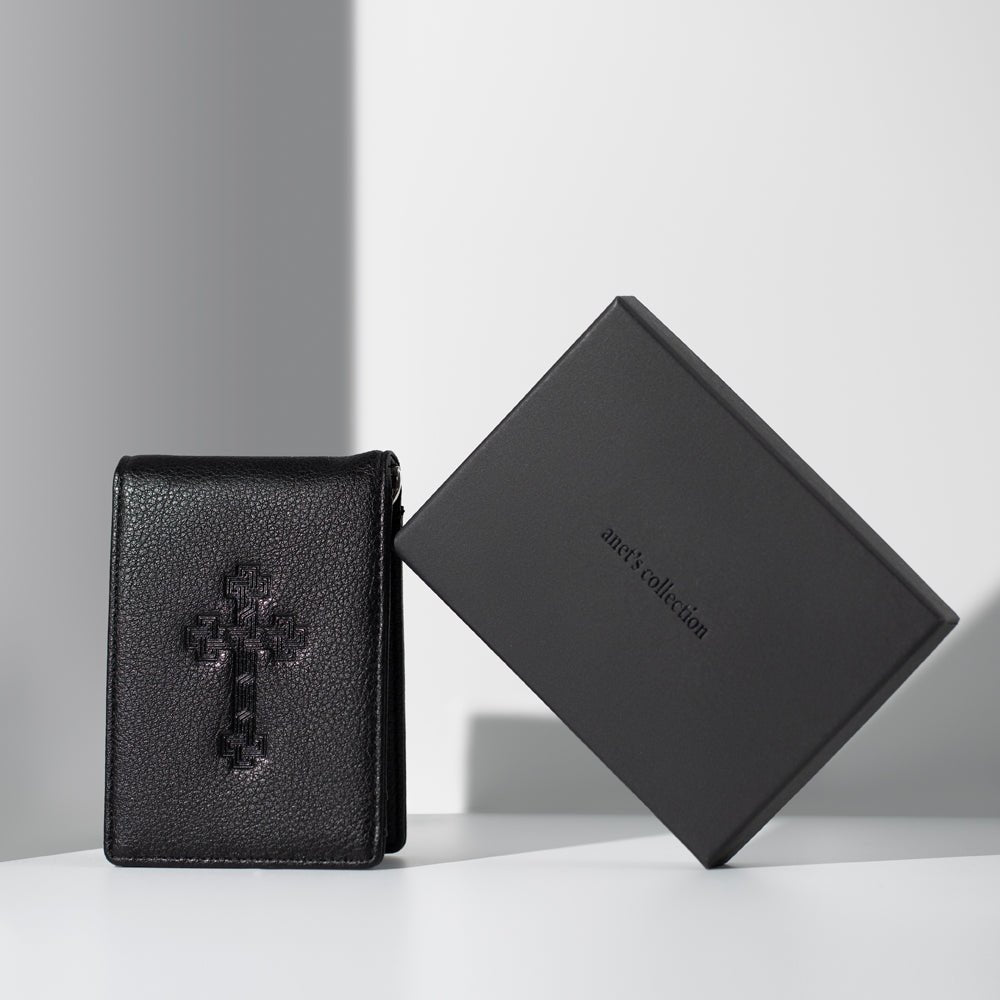 Cross- Khatchkar Men wallet Armenian Gifts La Vie Bien Cross- Khatchkar Men wallet