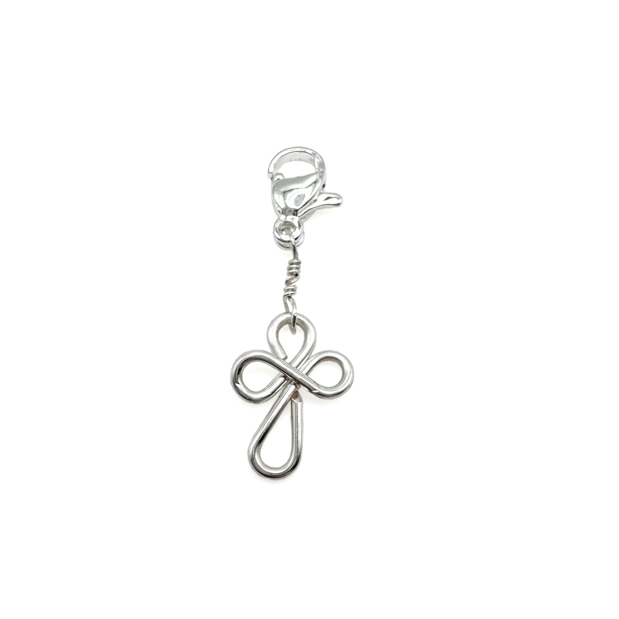 Cross silver charm charm La Vie Bien Cross silver charm