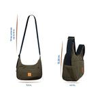 Crossbody Crescent Bag - Canvas Shoulder Bag for Women Crossbody Bags La Vie Bien Crossbody Crescent Bag - Canvas Shoulder Bag for Women