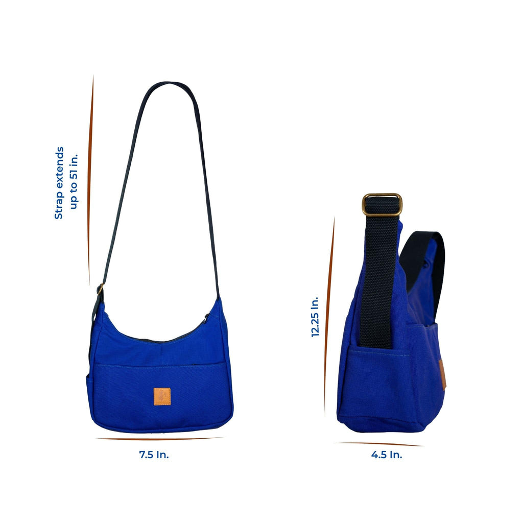 Crossbody Crescent Bag - Canvas Shoulder Bag for Women Crossbody Bags La Vie Bien Crossbody Crescent Bag - Canvas Shoulder Bag for Women