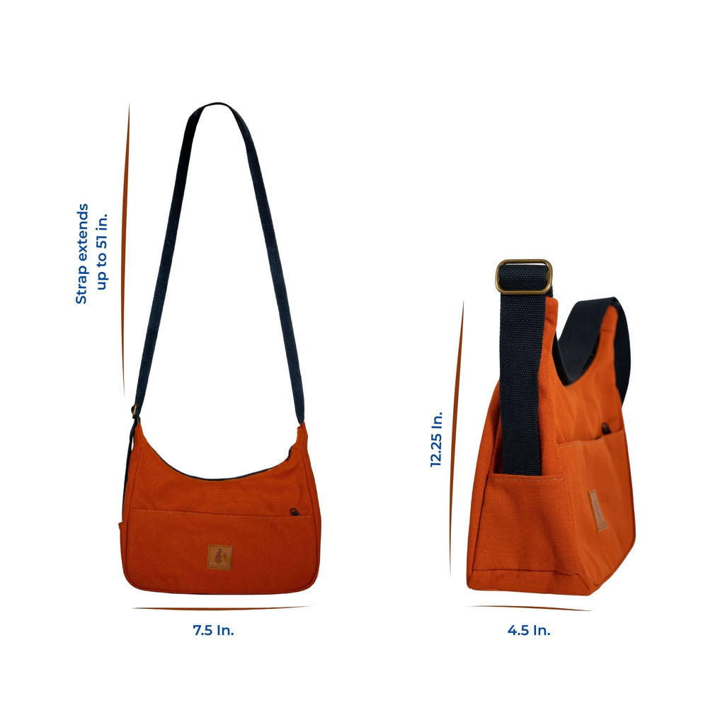 Crossbody Crescent Bag - Canvas Shoulder Bag for Women Crossbody Bags La Vie Bien Crossbody Crescent Bag - Canvas Shoulder Bag for Women