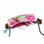 Crossbody Embroidered Hmong Floral Geometric Bag - Thailand Bags La Vie Bien Crossbody Embroidered Hmong Floral Geometric Bag - Thailand