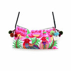 Crossbody Embroidered Hmong Floral Geometric Bag - Thailand Bags La Vie Bien Crossbody Embroidered Hmong Floral Geometric Bag - Thailand