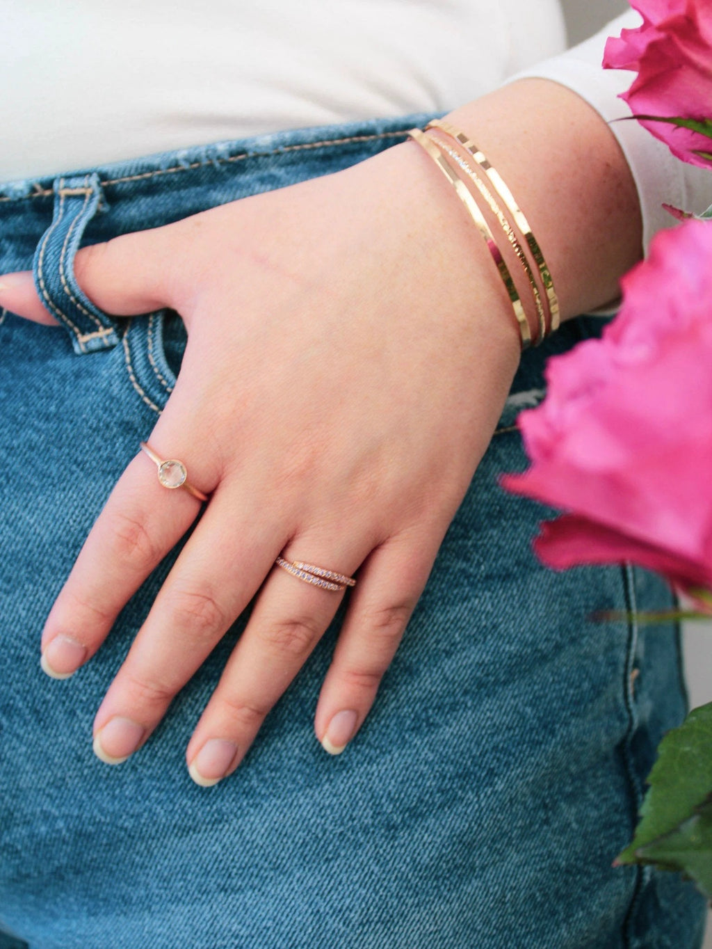Crossed Branches Cuff Bracelet by Ash & Rose