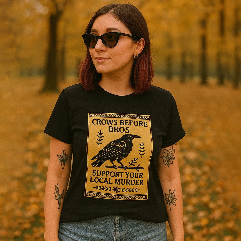 Crows Before Bros T-Shirt Guys Shirt La Vie Bien Crows Before Bros T-Shirt