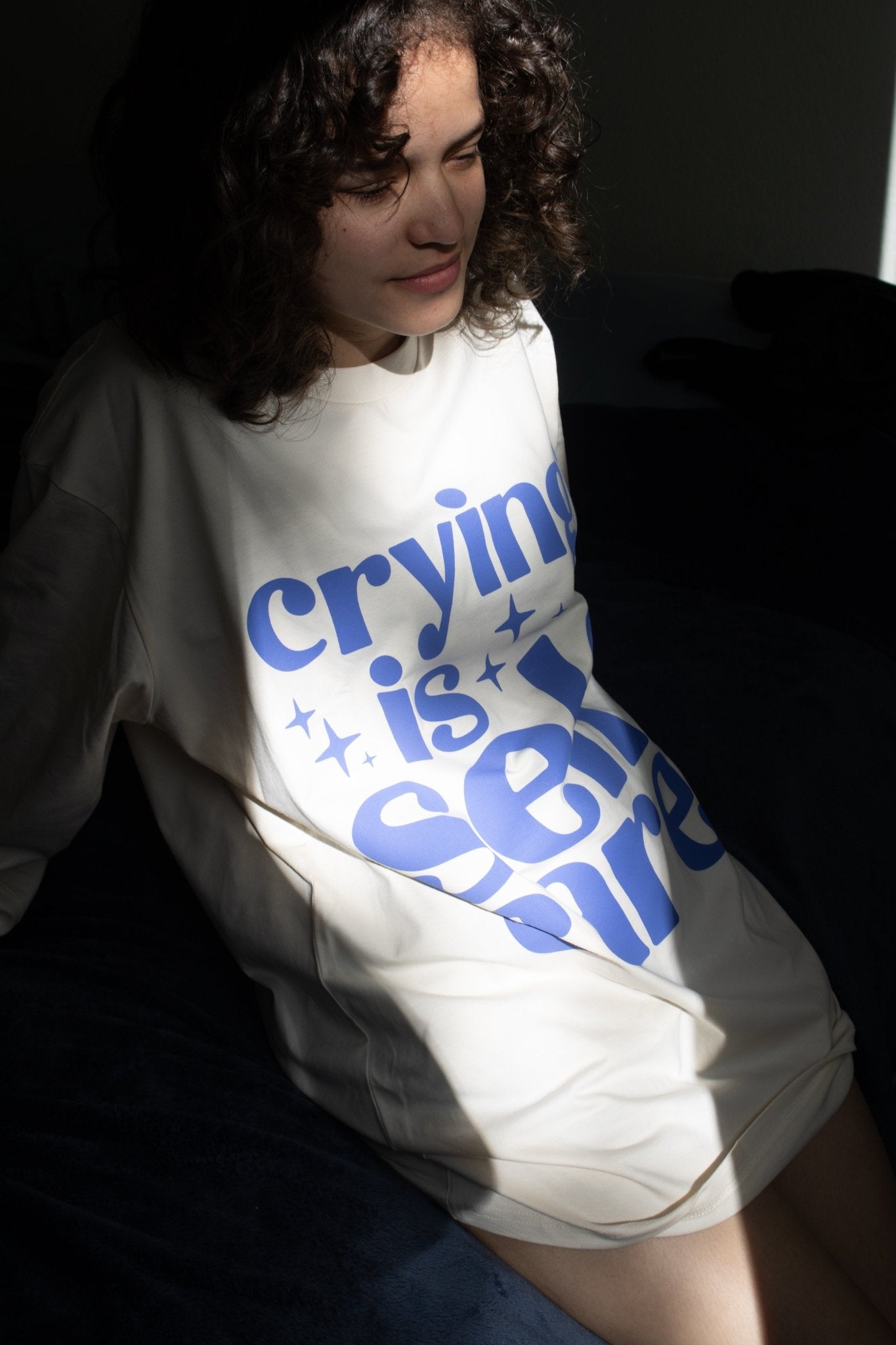 crying is self care shirt Shirt La Vie Bien crying is self care shirt