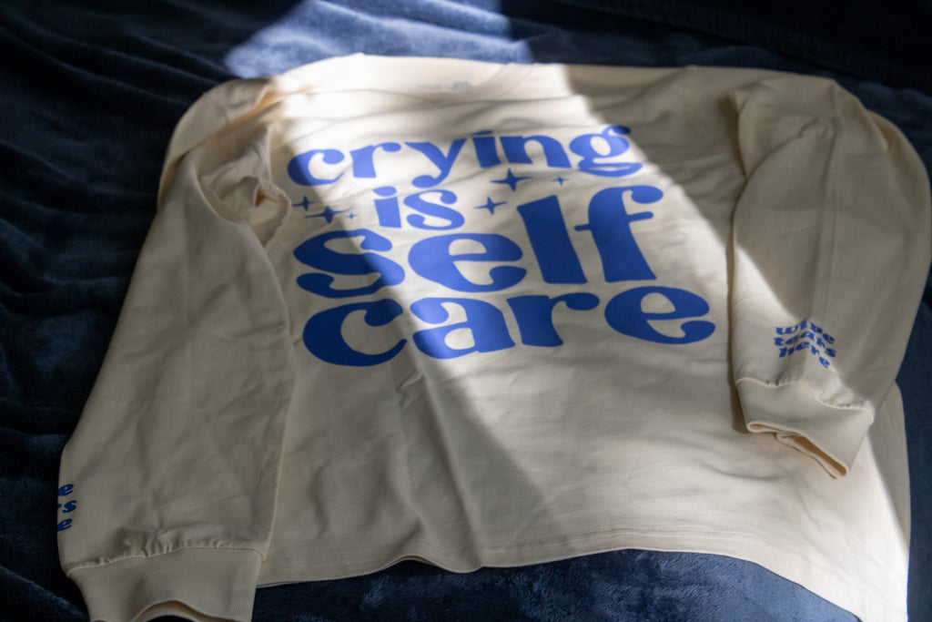 crying is self care shirt Shirt La Vie Bien crying is self care shirt