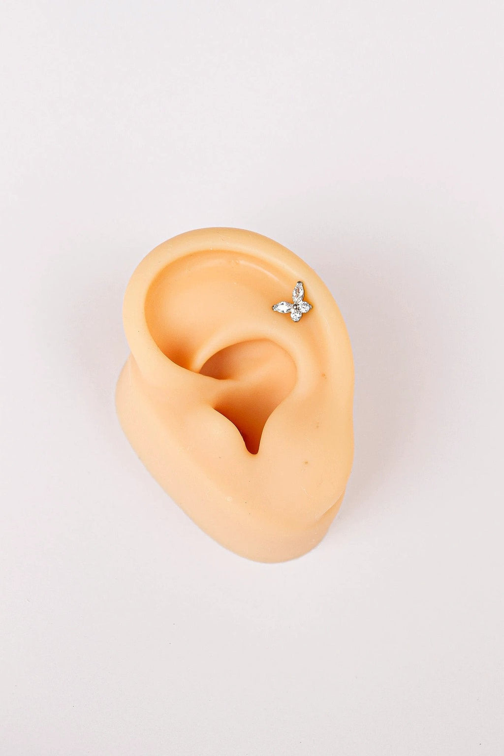 Crystal Butterfly Flat Back Stud by Rose & Clay