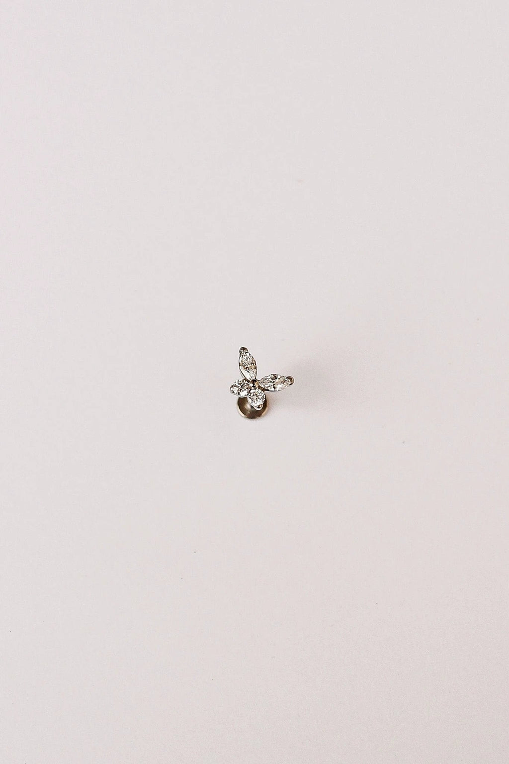 Crystal Butterfly Flat Back Stud by Rose & Clay
