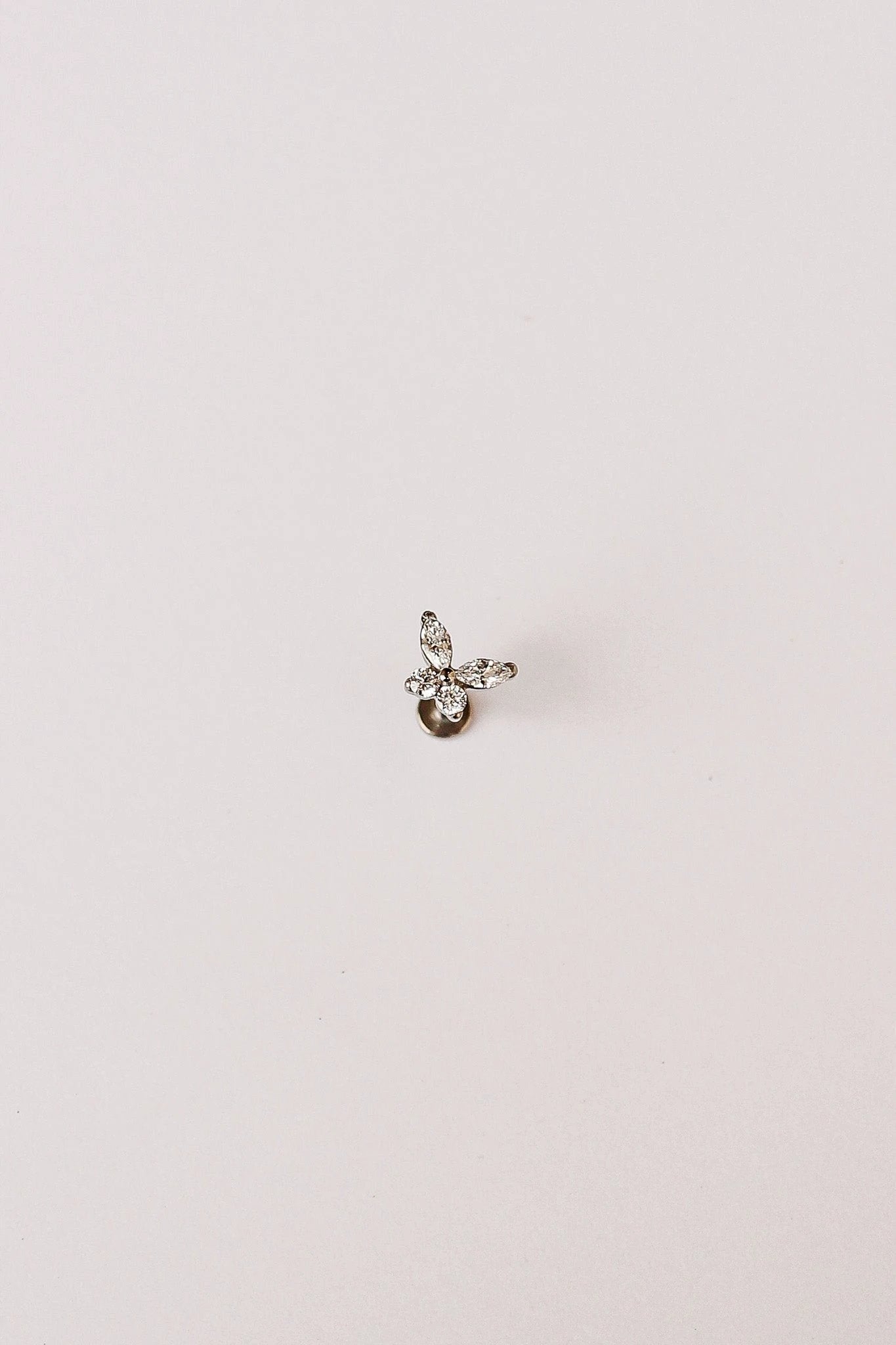 Crystal Butterfly Flat Back Stud by Rose & Clay