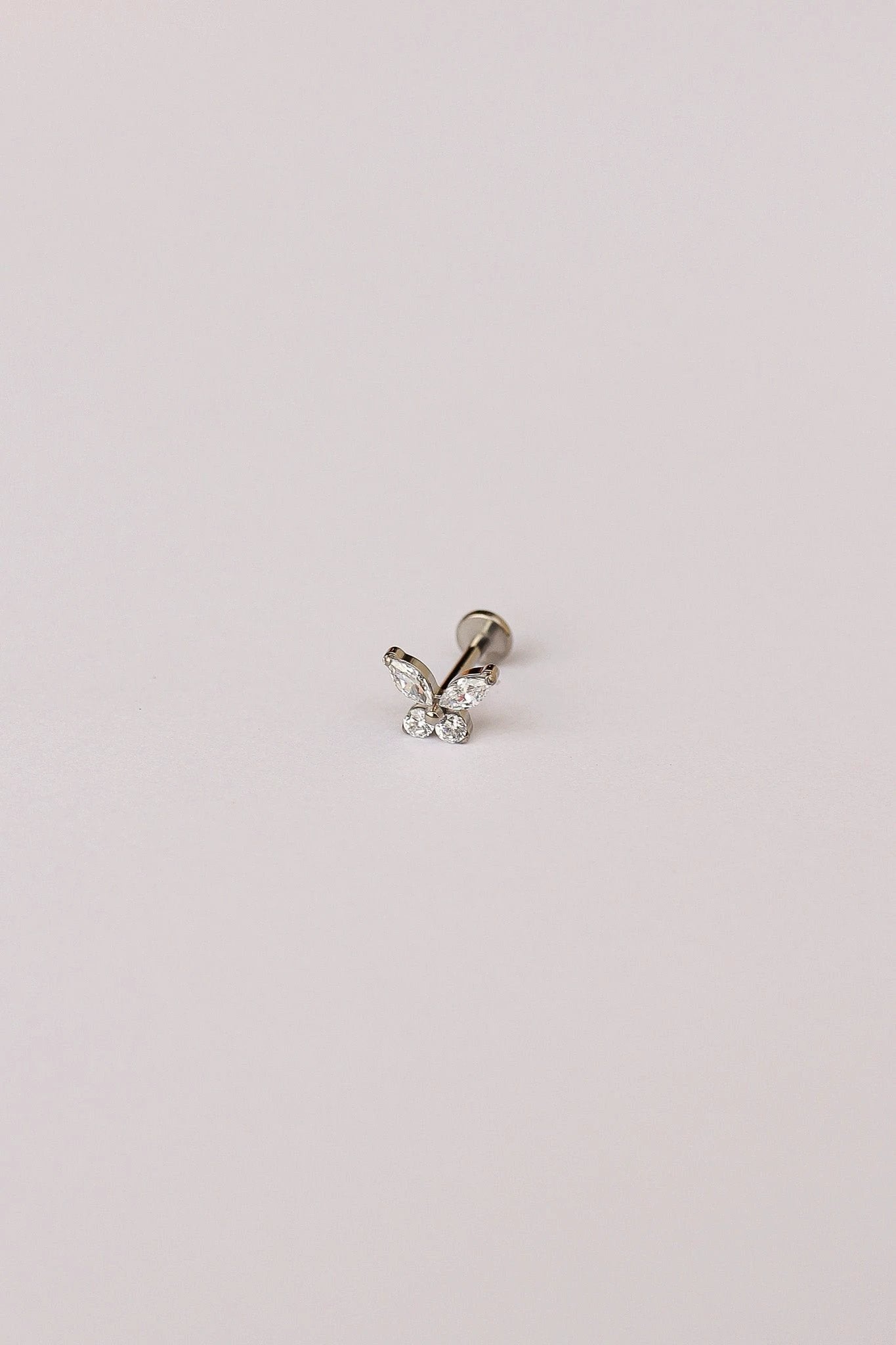 Crystal Butterfly Flat Back Stud by Rose & Clay