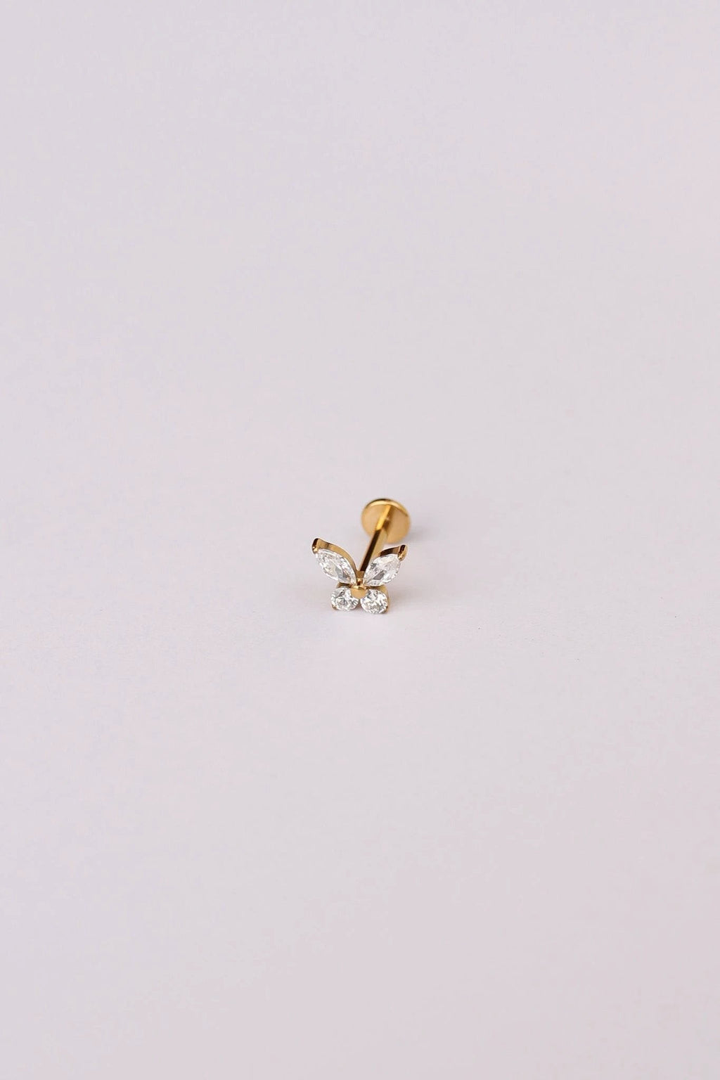 Crystal Butterfly Flat Back Stud by Rose & Clay