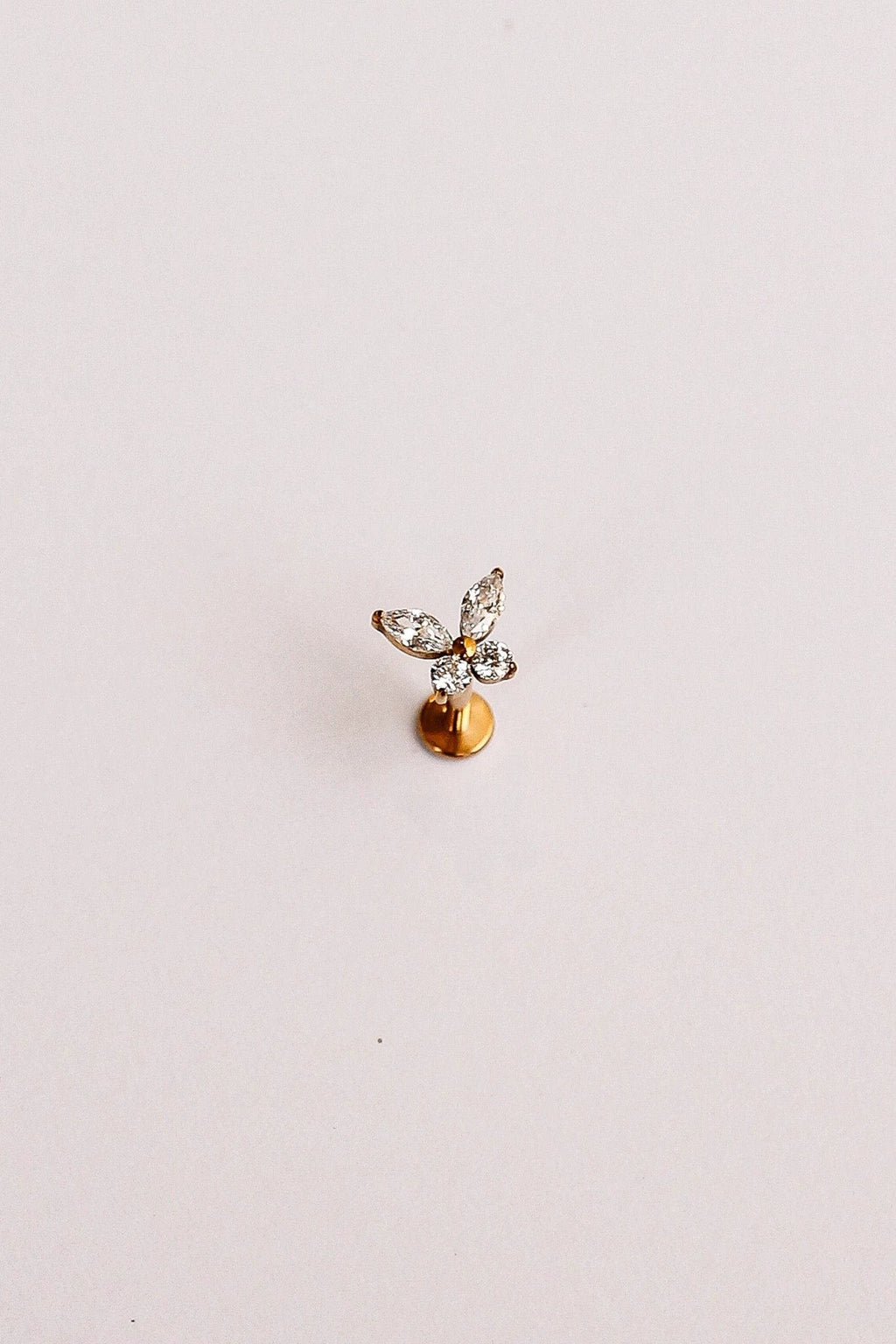 Crystal Butterfly Flat Back Stud by Rose & Clay