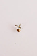 Crystal Butterfly Flat Back Stud by Rose & Clay