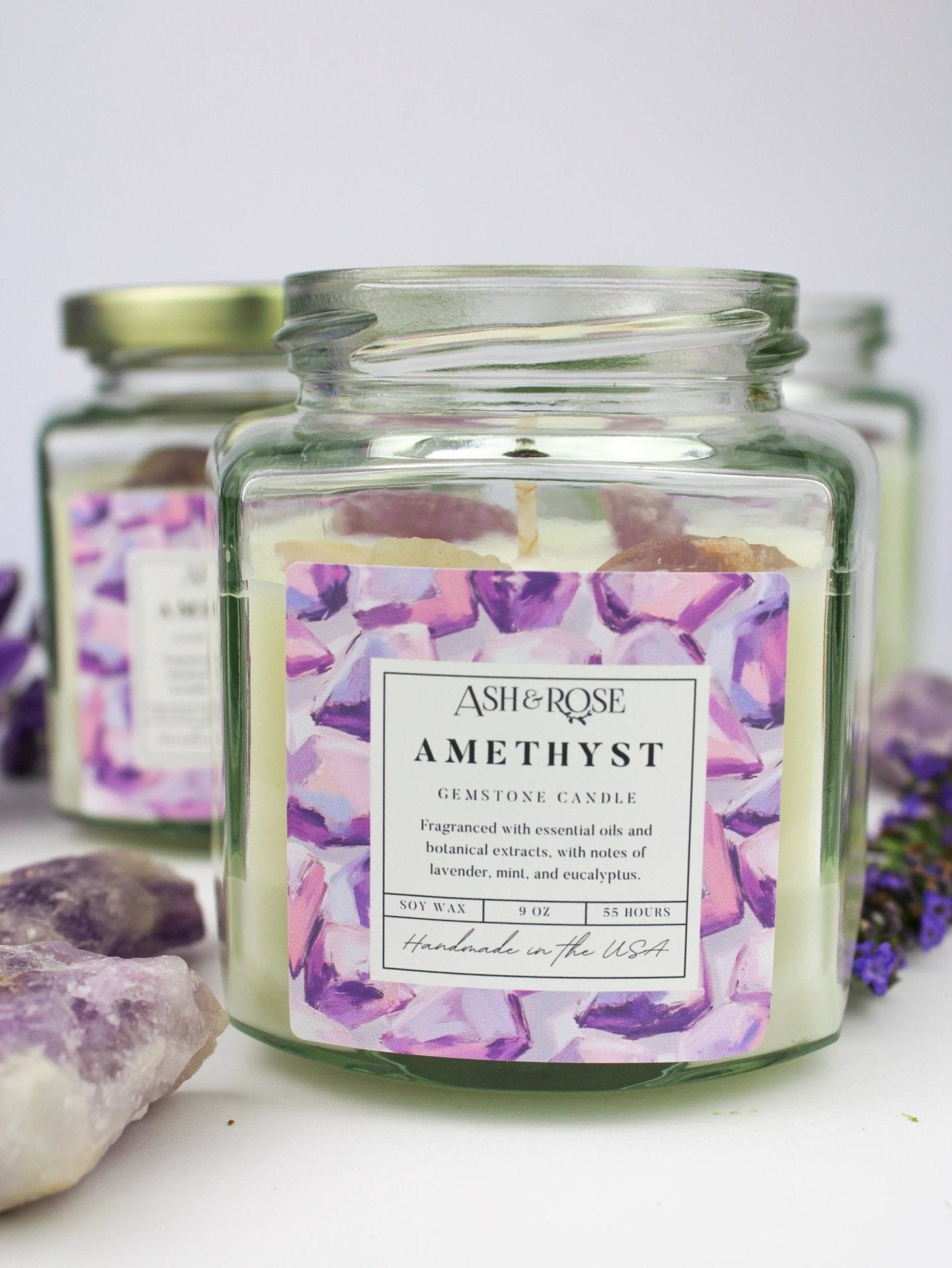 Crystal Candle by Ash & Rose