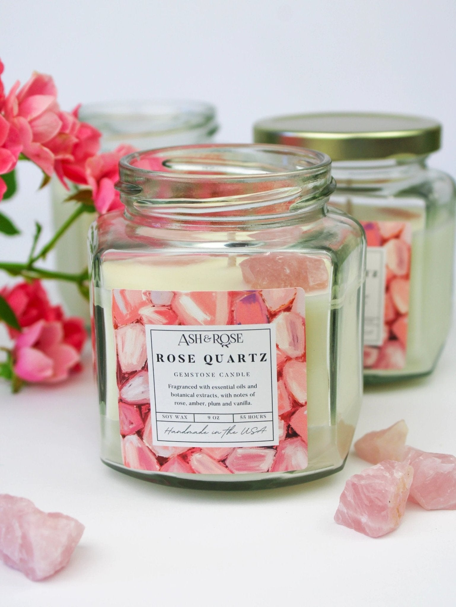 Crystal Candle by Ash & Rose