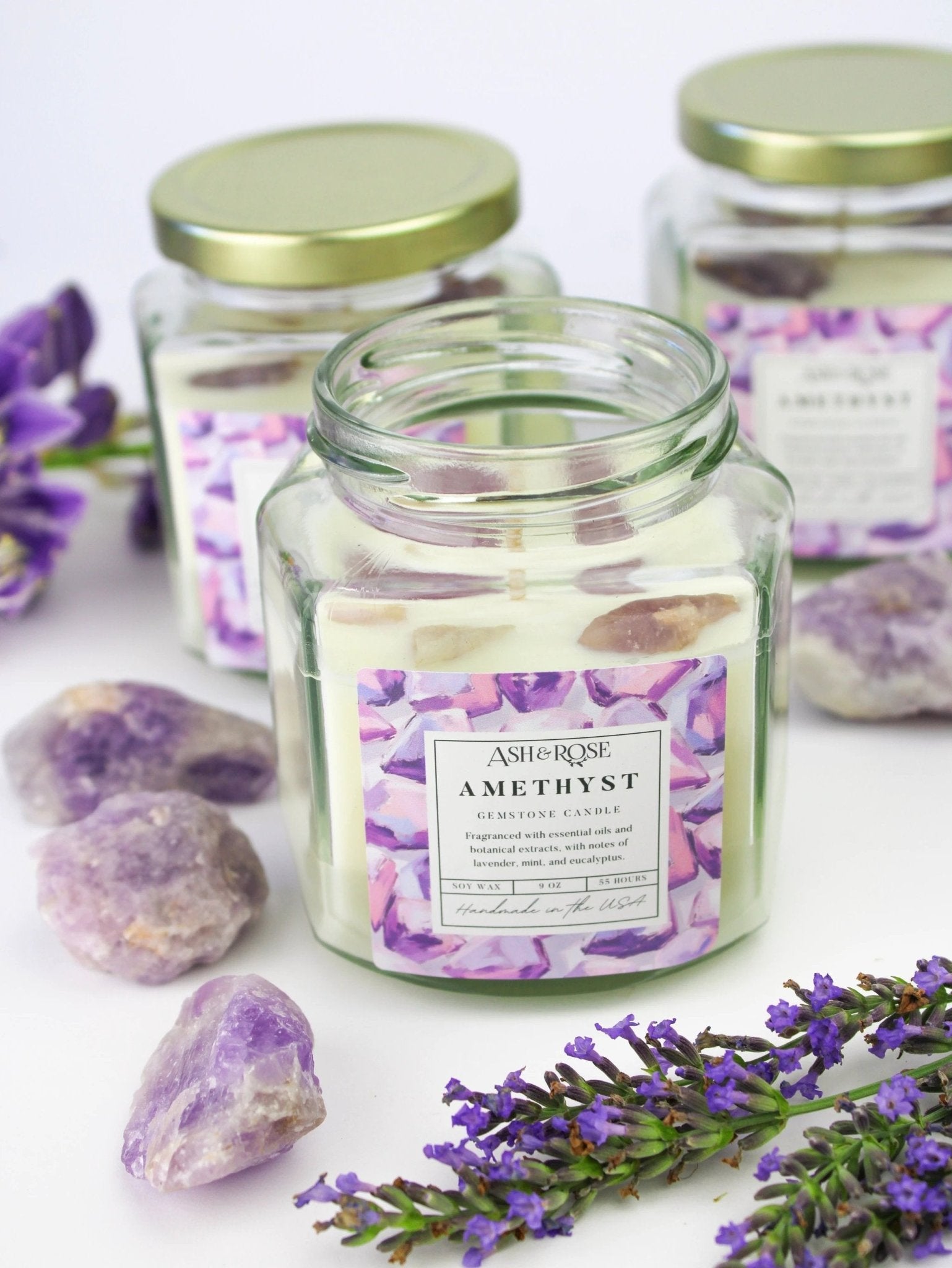Crystal Candle by Ash & Rose