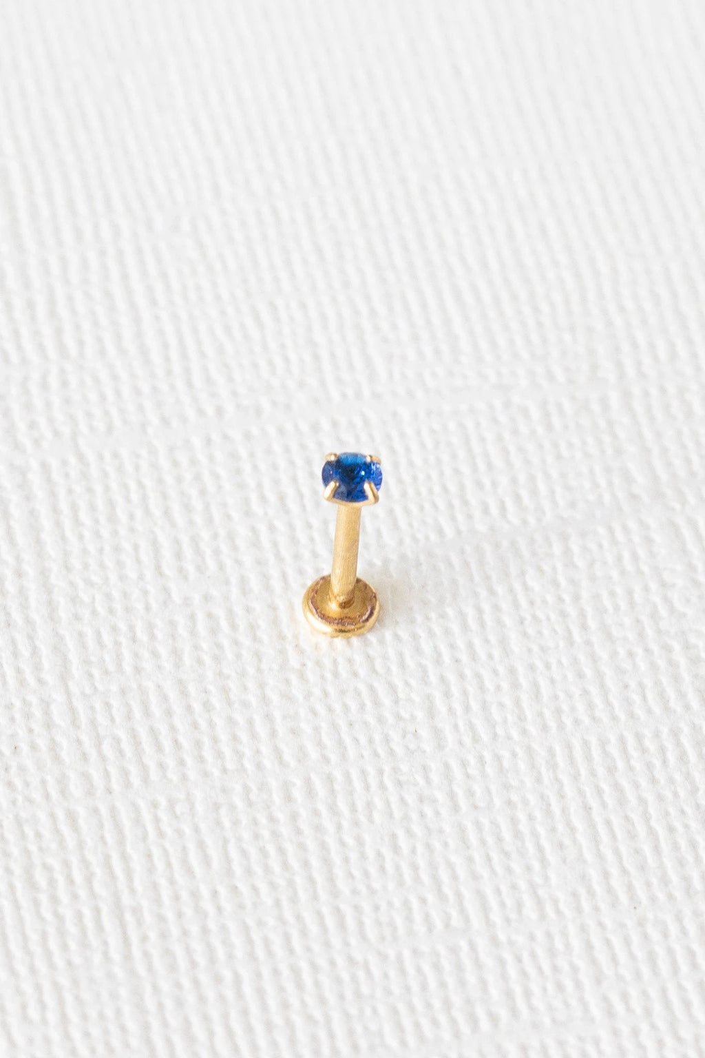 Crystal Flat Back Stud in Blue by Rose & Clay
