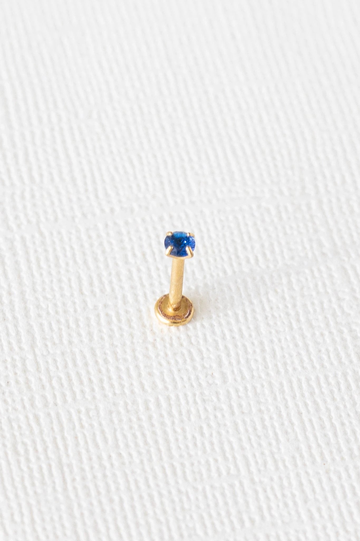 Crystal Flat Back Stud in Blue by Rose & Clay