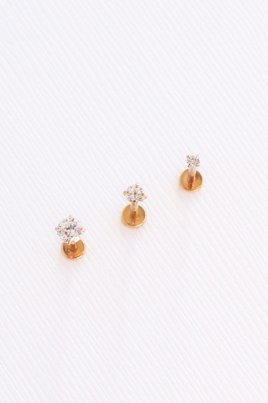 Crystal Flat Back Stud leave in La Vie Bien Crystal Flat Back Stud