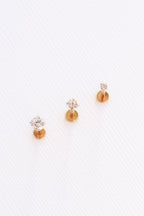 Crystal Flat Back Stud leave in La Vie Bien Crystal Flat Back Stud