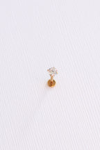Crystal Flat Back Stud leave in La Vie Bien Crystal Flat Back Stud