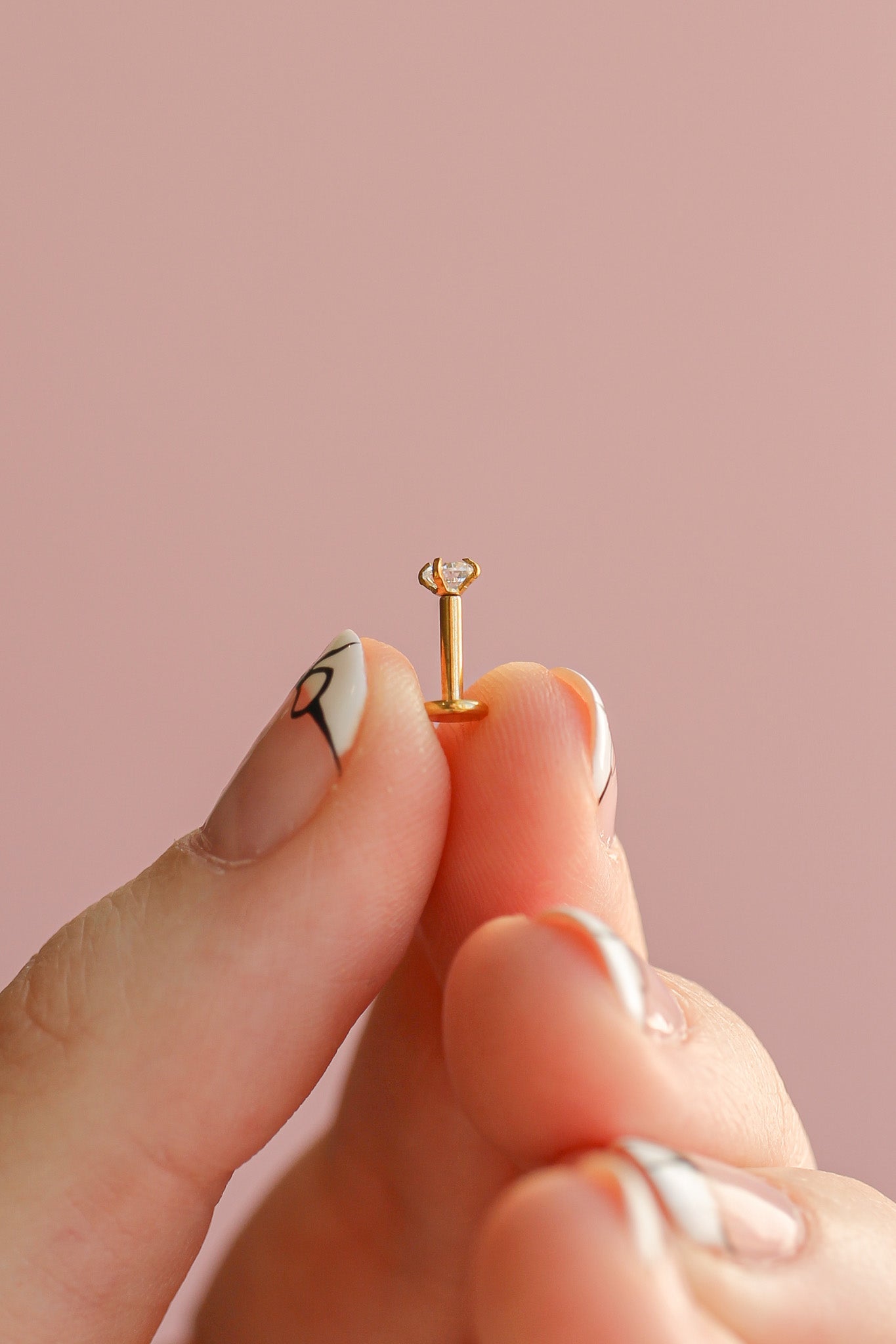 Crystal Flat Back Stud leave in La Vie Bien Crystal Flat Back Stud