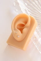 Crystal Flat Back Stud leave in La Vie Bien Crystal Flat Back Stud