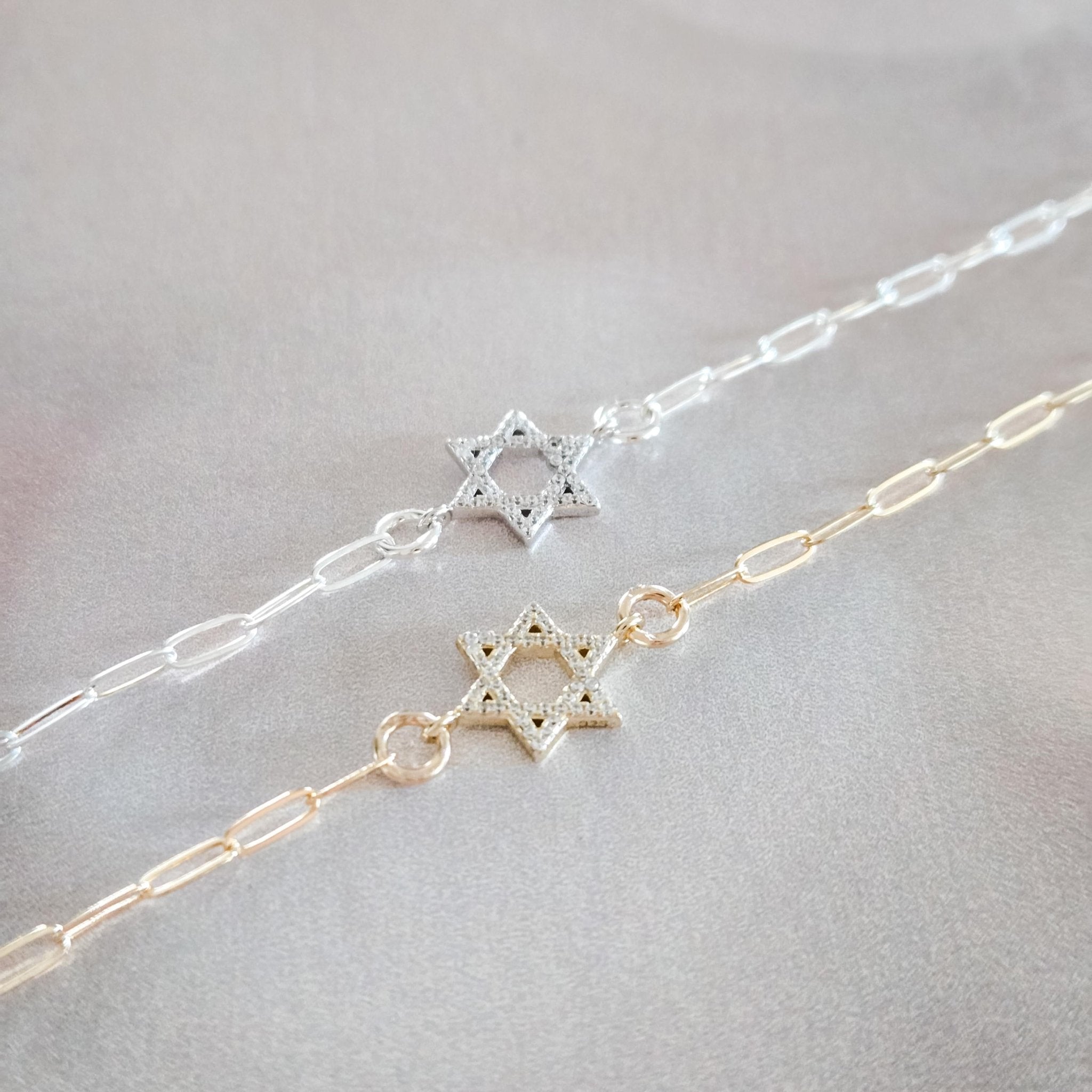 Crystal Personalized Magen David Bracelet Bracelets La Vie Bien Crystal Personalized Magen David Bracelet