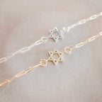 Crystal Personalized Magen David Bracelet Bracelets La Vie Bien Crystal Personalized Magen David Bracelet