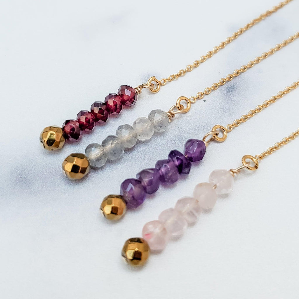 Crystal Threader Earrings Earrings La Vie Bien Crystal Threader Earrings