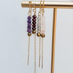 Crystal Threader Earrings Earrings La Vie Bien Crystal Threader Earrings