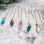 Crystal Threader Long Dangle Statement Earrings Crystal Earrings La Vie Bien Crystal Threader Long Dangle Statement Earrings