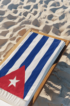 Cuba Flag Beach Towel Beach Towel (Generic Brand) La Vie Bien Cuba Flag Beach Towel