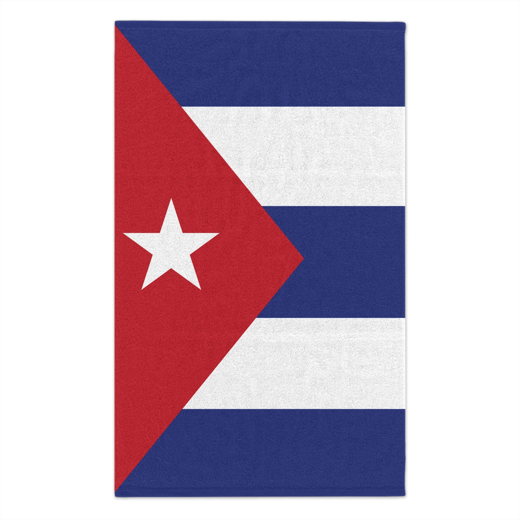 Cuba Flag Rally Towel Rally Towel La Vie Bien Cuba Flag Rally Towel