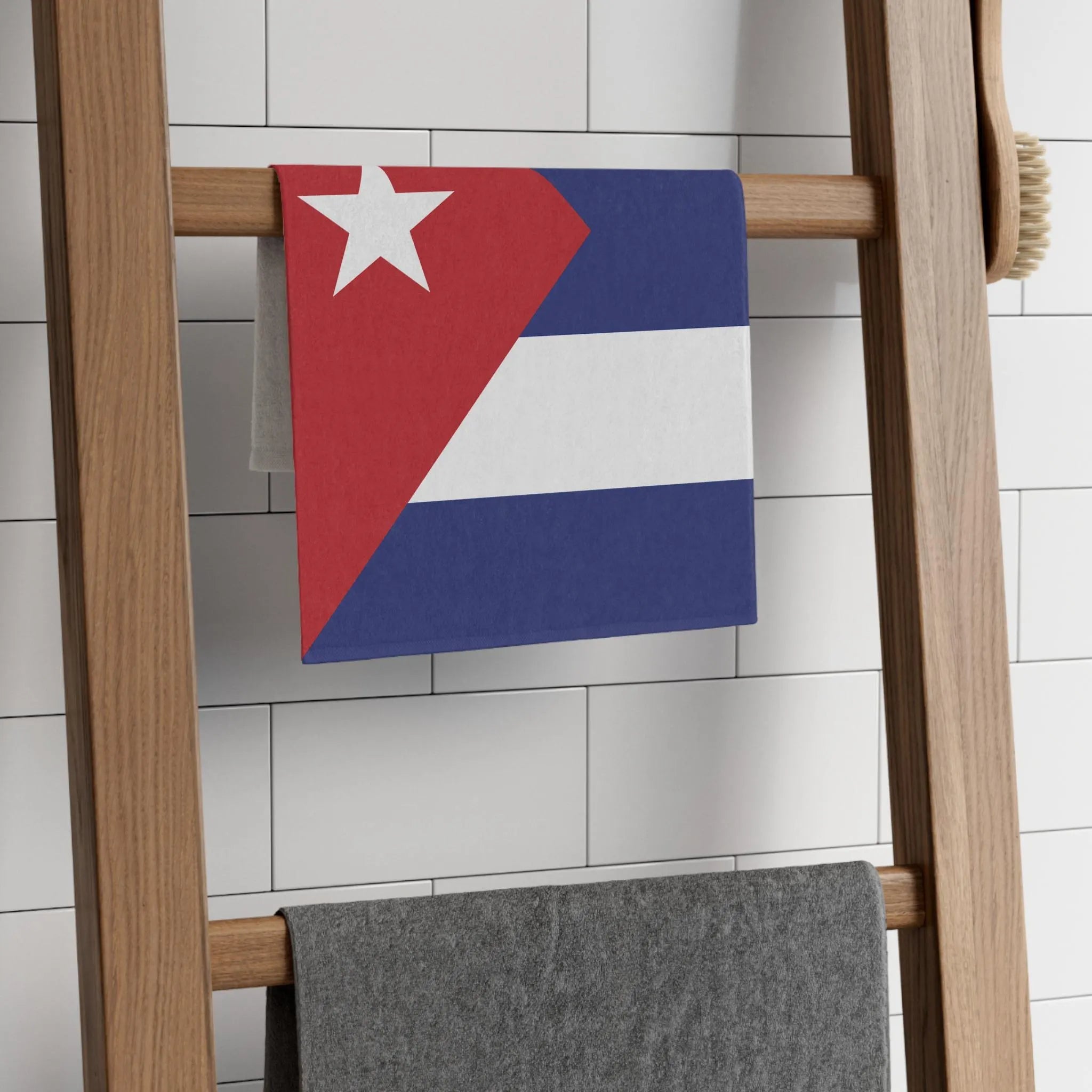 Cuba Flag Rally Towel Rally Towel La Vie Bien Cuba Flag Rally Towel