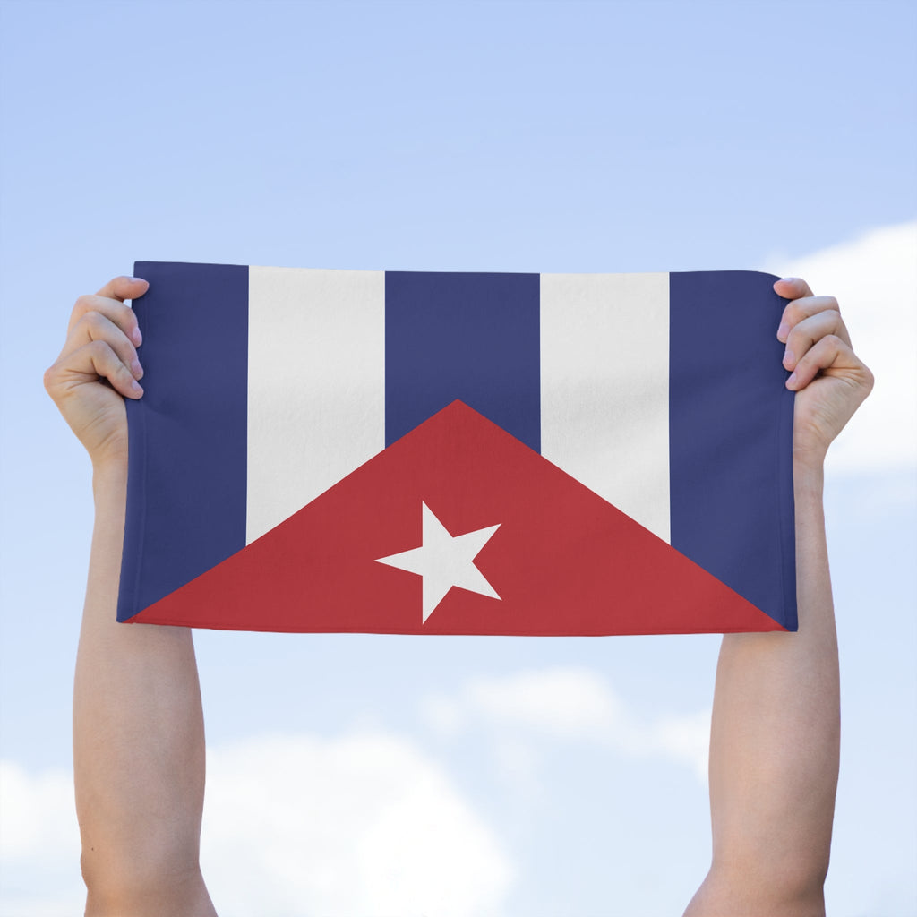 Cuba Flag Rally Towel Rally Towel La Vie Bien Cuba Flag Rally Towel