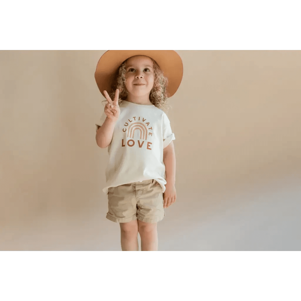 Cultivate Love Organic Cotton T-shirt for Kids by Polished Prints