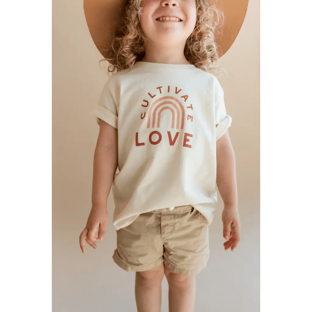 Cultivate Love Organic Cotton T-shirt for Kids by Polished Prints